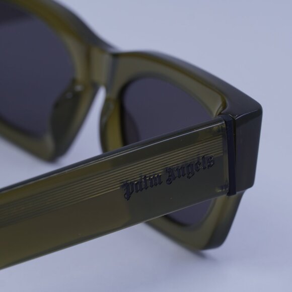 Palm Angels PERI089 BODIE 5907 Sunglasses Light Green Square Frame, Grey Lenses - Picture 8 of 9